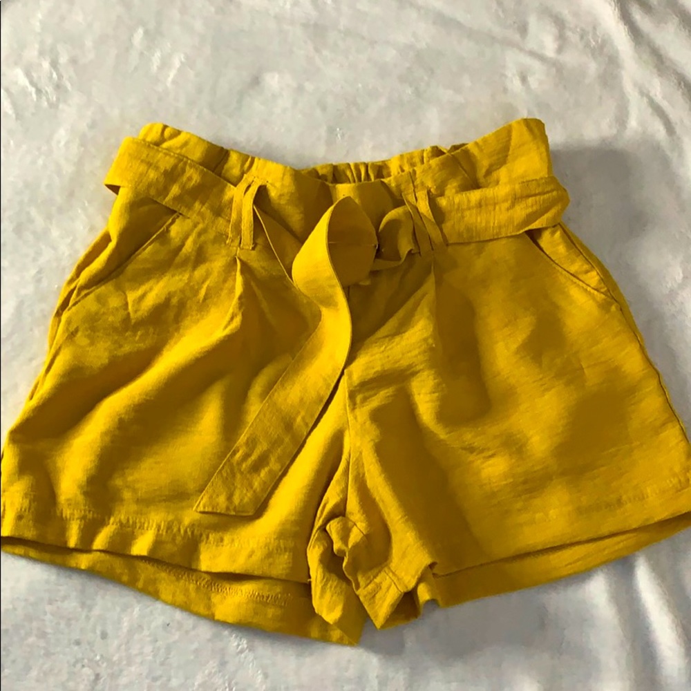 Yellow/mustard shorts